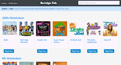 Desktop Screenshot of nostalgiakids.com