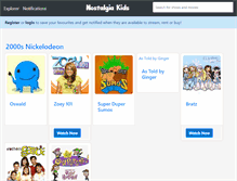 Tablet Screenshot of nostalgiakids.com